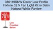 Kichler Decorative Fans 380119SNW Decor Low Profile Fixture 52 5 Fan Light Kit in Satin Natural White Review