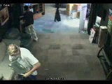 Kid stealing a video projector caught on cam