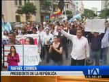 Correa cuestiona recursos para la marcha convocada por Nebot