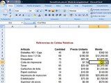 Celdas Absolutas y Relativas en Excel 2007