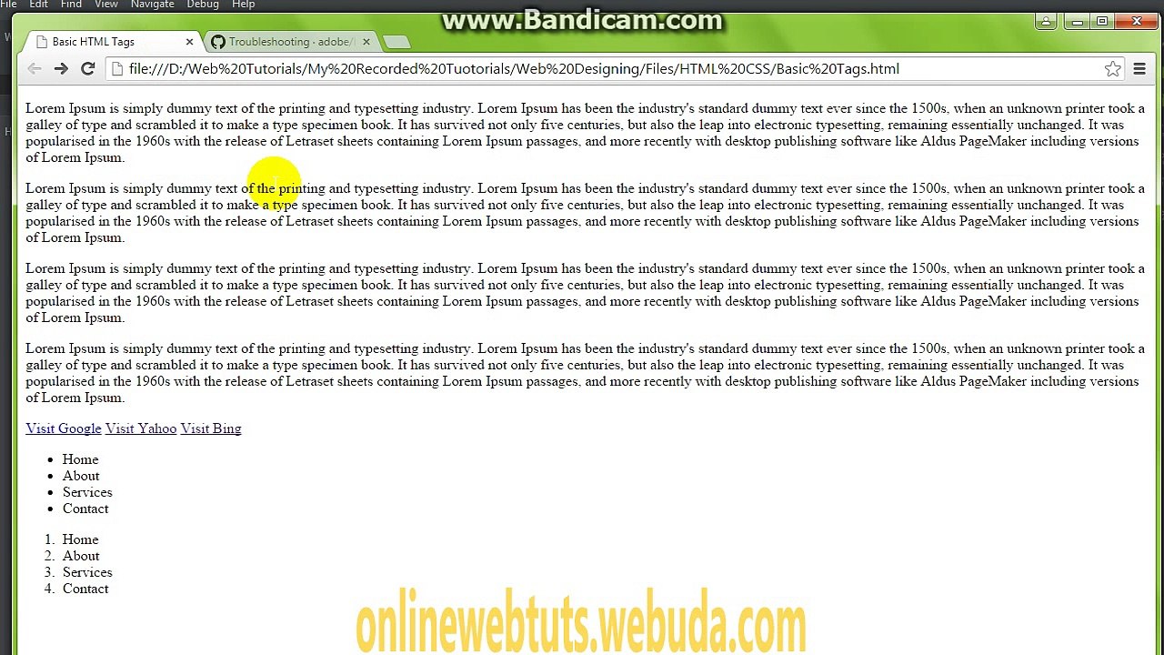Online Web Tutorials In Urdu HTML Basics Part 2