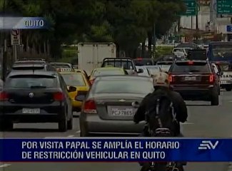 Quito: Conozca dónde se restringirá el paso vehicular por visita papal