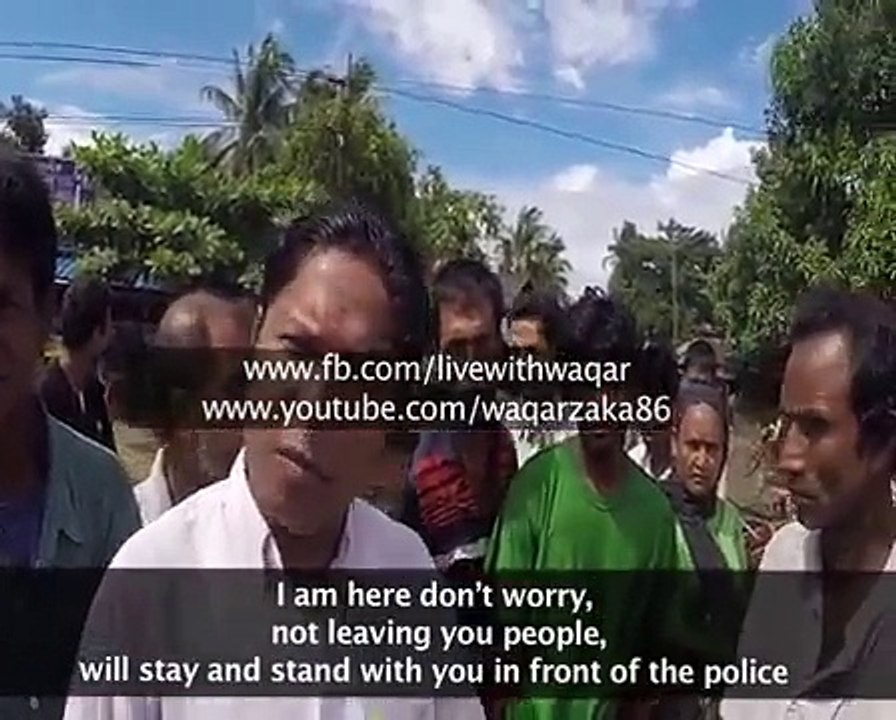 Waqar Zaka in Sittwe , Myamnar (Burma) to help Rohingya Muslims