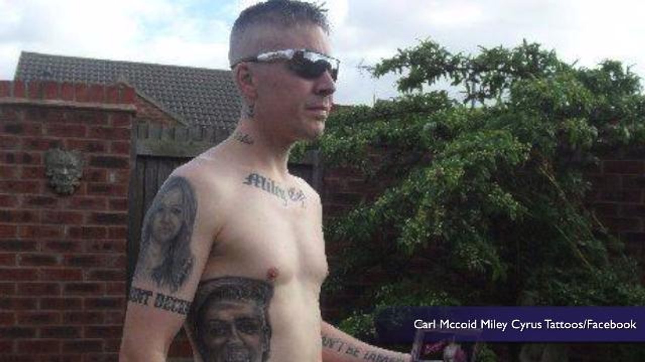 Miley Cyrus fan to have his tattoos of the singer removed