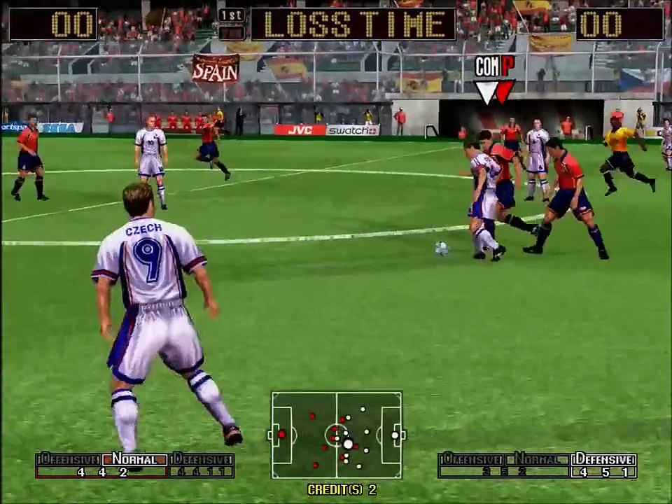 VIRTUA STRIKER 3 ARCADE NAOMI GAMEPLAY