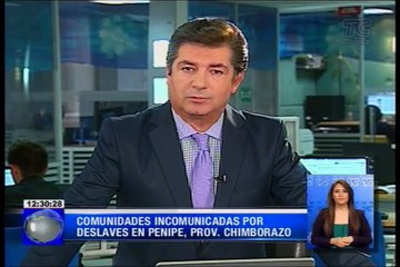 Comunidades incomunicadas por deslaves en Penipe, provincia del Chimborazo