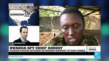Rwanda's spy chief detained on Spanish arrest warrant
