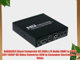BARGAIN!!! Black Composite AV CVBS L/R Audio HDMI to HDMI 720P/1080P HD Video Converter NEW