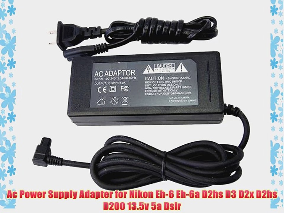 Ac Power Supply Adapter for Nikon Eh-6 Eh-6a D2hs D3 D2x D2hs D200 13.5v 5a Dslr