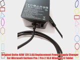 Original Delta 48W 12V 3.6A Replacement Power Supply Charger For Microsoft Surface Pro / Pro