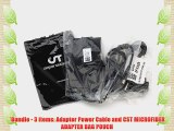 Bundle: 3 items- Adapter/Cable/Pouch Dell Vostro 1400 Slim-Line Laptop AC Adapter Charger :