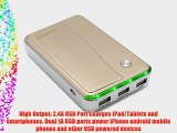 Lenmar Helix 11000 mAh 3 USB Port (4.4A total) Power Bank External Portable Charger Battery