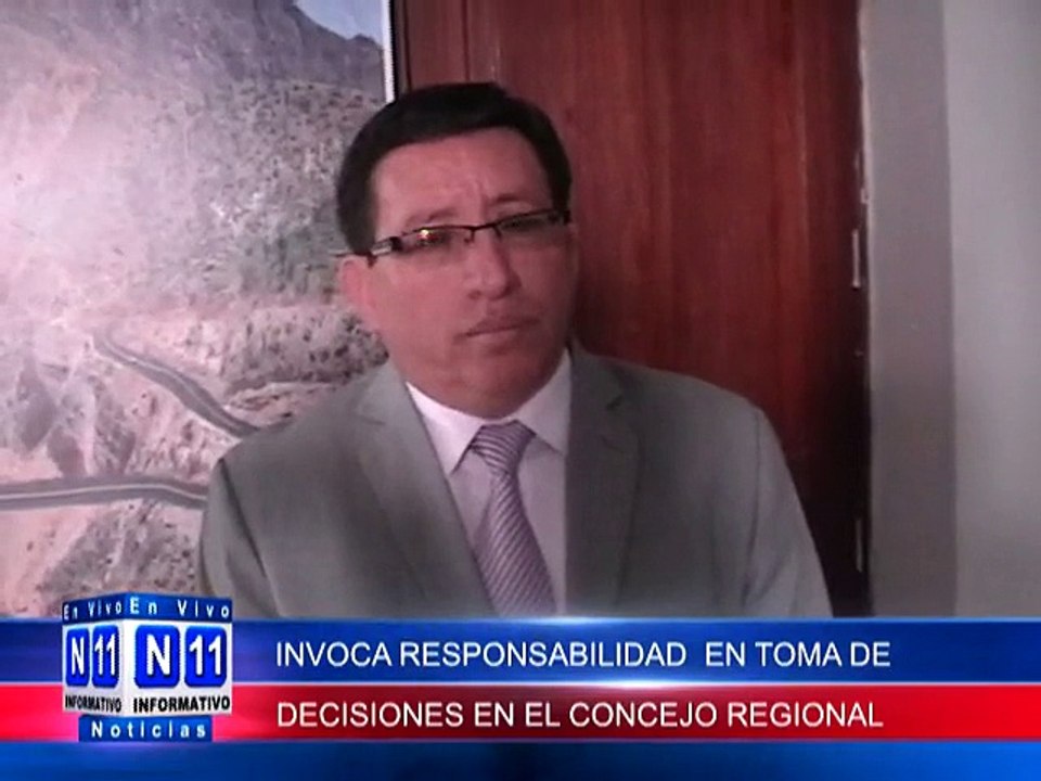 N11 Informativo PRESIDENTE DEL CRA INVOCA RESPONSABILIDAD DE CONSEJEROS EN TOMA DE DECISIONES DURANTE TEMAS DE DISCUSION