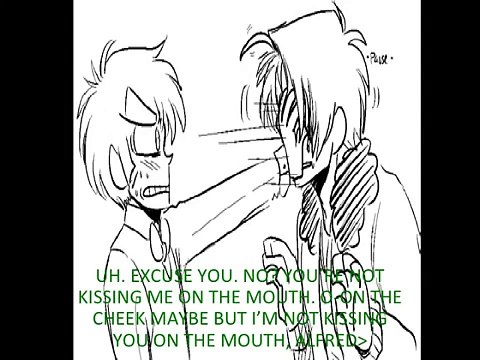 Hetalia 2p England x 2p America: Just One More Kiss