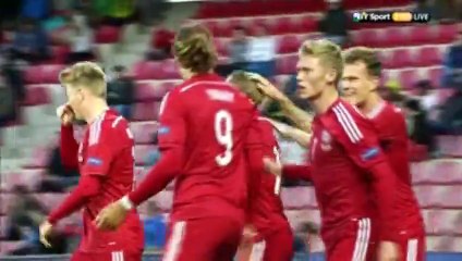 Rasmus Falk Goal - Demnark 1 - 0 Serbia - Euro U21 2015