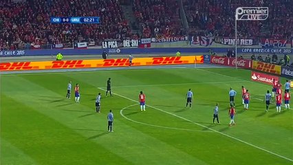 Cristian Rodríguez 1st chance | Chile vs Uruguay 25.06.2015