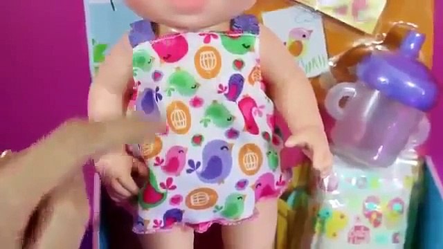 Baby Alive Doll Baby with Pee Diaper Sips and Cuddles Cute Babies Drinks and Pees Fun Toy Review1