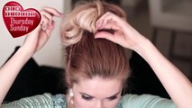 Big messy bun hairstyle tutorial ★ Voluminous braided updo for medium/long hair