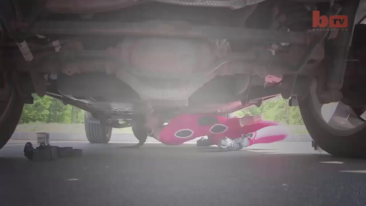 Reaching New Lows Record Breaker Limbos Under Car