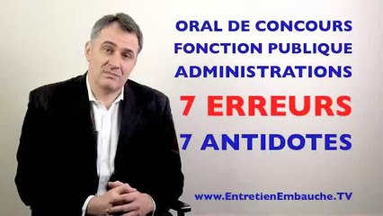 Coach pour oral de concours administratifs, fonction publique : les 7 erreurs à éviter