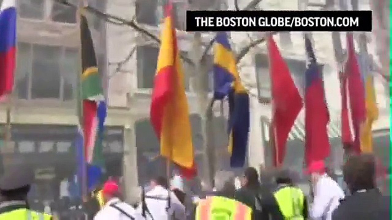 Boston Marathon Explosion Footage.