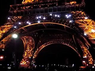 Eiffel tower at night