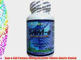 Sam-e Full Potency 400mg 60 Count Tablets Enteric Coated