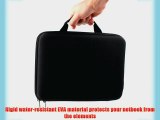 DURAGADGET Classic Black Rigid Protective EVA Carry Case With Handle For Microsoft Surface