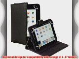 Cooper Cases(TM) Magic Carry Universal 7 - 8 Tablet Folio Case w/ Shoulder Strap in Black (Premium