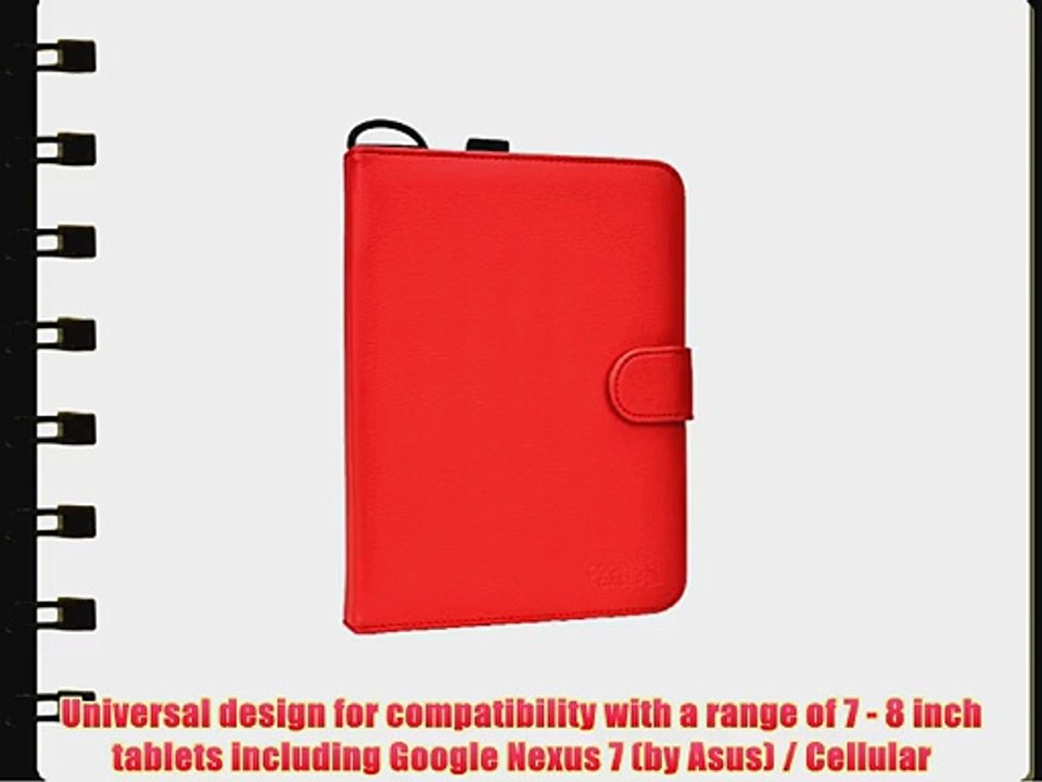 Cooper Cases(TM) Magic Carry Google Nexus 7 (by Asus) / Cellular Tablet Folio Case w/ Shoulder