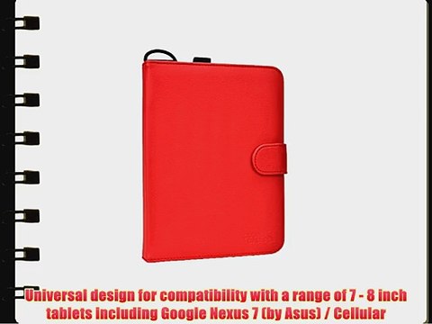 Cooper Cases(TM) Magic Carry Google Nexus 7 (by Asus) / Cellular Tablet Folio Case w/ Shoulder