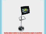 CTA Digital Universal Pedestal Stand with Roll Holder for Tablets (PAD-UTSB)