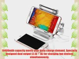 Poweradd? 10400mAh Portable USB Charger External Battery Pack with Multi-Angle Stand for iPhone
