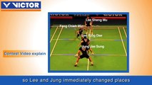VICTOR badminton coaching - Doubles formation (2) : Doubles defensive cover