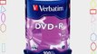 Verbatim 4.7 GB up to 16x Branded Recordable Disc DVD R 100-Disc Spindle 97459