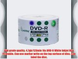 Smartbuy 4.7gb/120min 16x DVD-R White Inkjet Hub Printable Blank Media Recordable Disc (400-Disc)