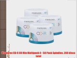 Memorex CD-R 80 Min Multipack 4 - 50 Pack Spindles 200 discs total
