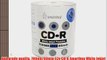 Smartbuy 700mb/80min 52x CD-R White Inkjet Hub Printable Blank Recordable Media Disc (300-Disc)