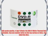 Smartbuy 4.7gb/120min 16x DVD-R White Thermal Hub Printable Blank Recordable Media Disc (600-Disc)