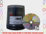 100 JVC Taiyo Yuden 8X DVD R 4.7GB Silver Thermal Lacquer