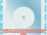 Verbatim 25 GB 6x Blu-ray Single-Layer Hub Inkjet Printable Recordable Disc BD-R LTH Low to