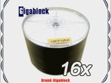 300pcs Gigablock DVD R 16x 4.7GB 120Min White Inkjet Hub Printable Top