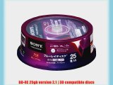 25 Sony Bluray Rewritable Disk Bd-re 25gb Blu Ray Made in Japan Version Printable