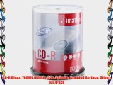 CD-R Discs 700MB/80min 52x Spindle Branded Surface Silver 100/Pack