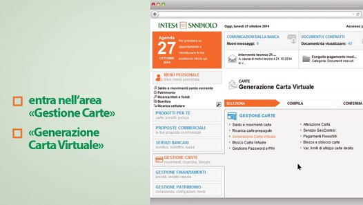 Bloccare Carta Virtuale Intesa San Paolo