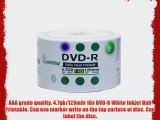 Smartbuy 4.7gb/120min 16x DVD-R White Inkjet Hub Printable Blank Media Recordable Disc (300-Disc)