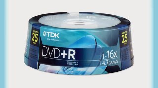 TDK 25 pack of DVD R Cakebox