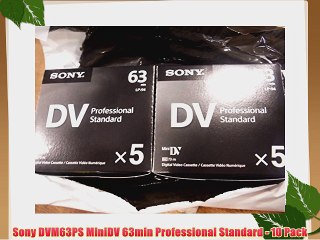 Sony DVM63PS MiniDV 63min Professional Standard - 10 Pack