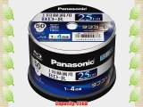 PANASONIC Blu-ray BD-R Recordable Disk | 25GB 4x Speed | 50 Spindle Pack Ink-jet Printable