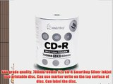 Smartbuy 700mb/80min 52x CD-R Silver Inkjet Hub Printable Blank Recordable Media Disc (6000-Disc)